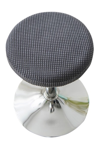 Manufacture of chair covers for round stools Design of solid color chair covers for beauty salons Specialty shop for elastic chair covers 27-35 36-45 SKSC019 side view